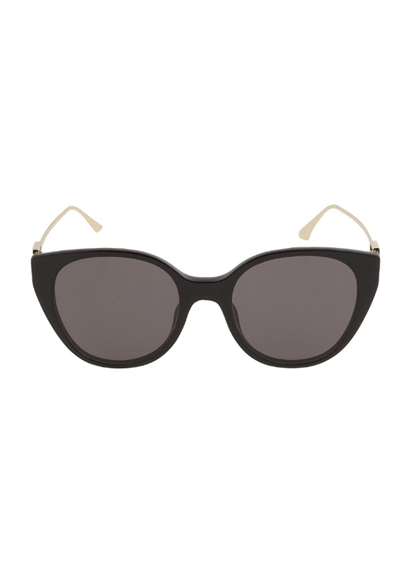 Fendi Full Rim Cat Eye Shiny Black Sunglasses for Women, Black Lens, 140/16/54