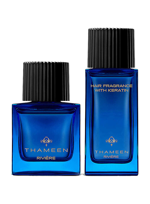 

Thameen 2-Piece Rivier Gift Set Unisex, 50ml EDP Perfume, 50ml Hair Fragrance