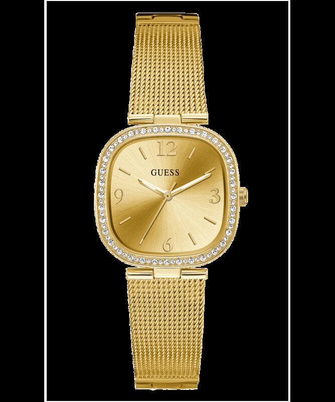 

Guess Analog Watch for Women with Mesh Band, GW0354L2, Gold-Gold