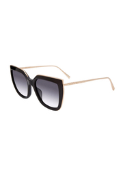 Chopard Full Rim Square Rose Gold Sunglasses for Women, Smoke Gradient Lens, SCH319, 54/19/135