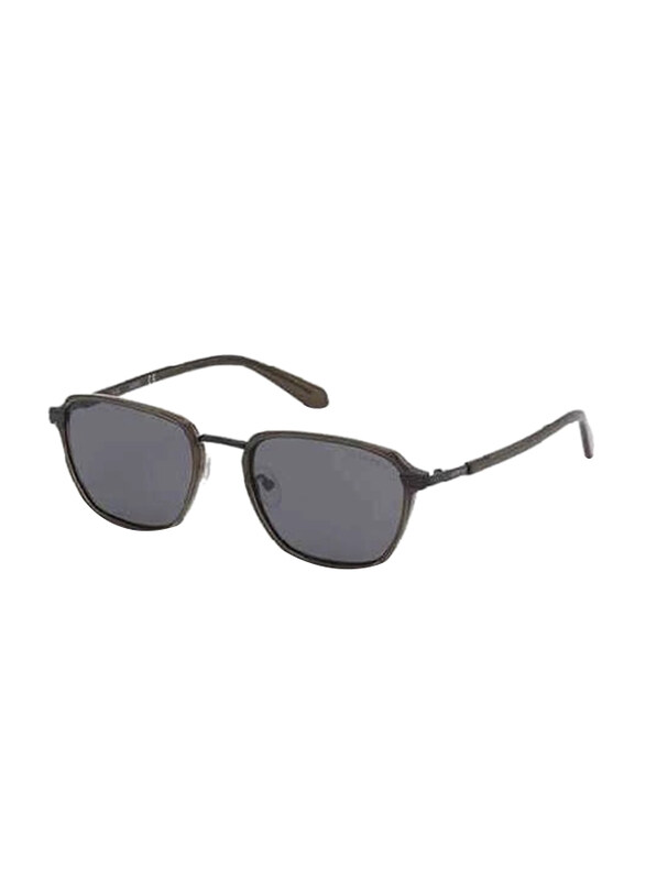 

Guess Full-Rim Square Dark Green Sunglasses for Men, Grey Lens, GU00030 97A, 53/21