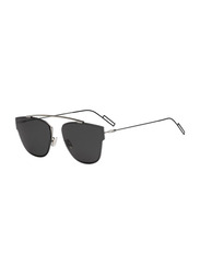 Christian Dior Aviator Full Rim Silver Sunglasses Unisex, Grey Lens, KJ13U 57-18 150