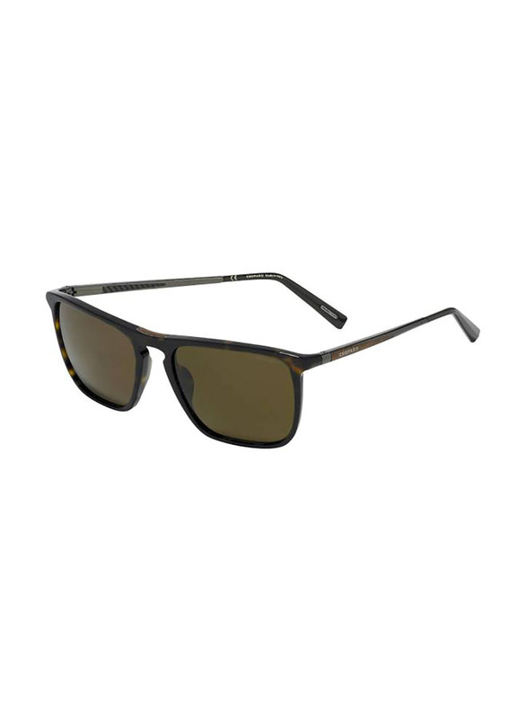 Chopard Square Full Rim Havana Brown Sunglasses for Men, Shiny Dark Havana Lens, SCH277 57-19 722P