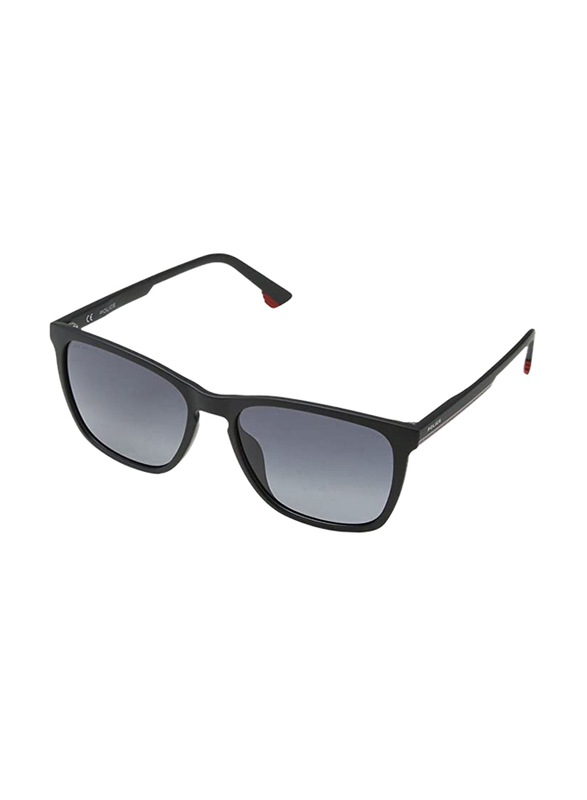 Police Full Rim Cat Eye Matte Black Sunglasses Unisex, Black Lens, 52/20/145