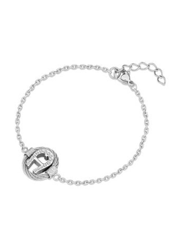

Aigner Stainless Steel Olga Chain Bracelet for Women, ARJLB2195501, Silver