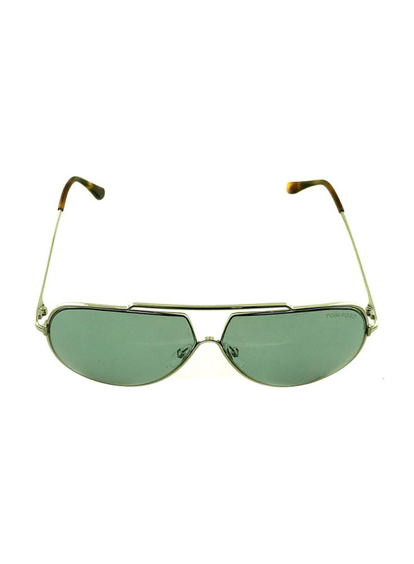 Tom Ford Aviator Full Rim Gold Sunglasses Unisex, Green Lens, CHASE-02 TF586 16A 61-10 140