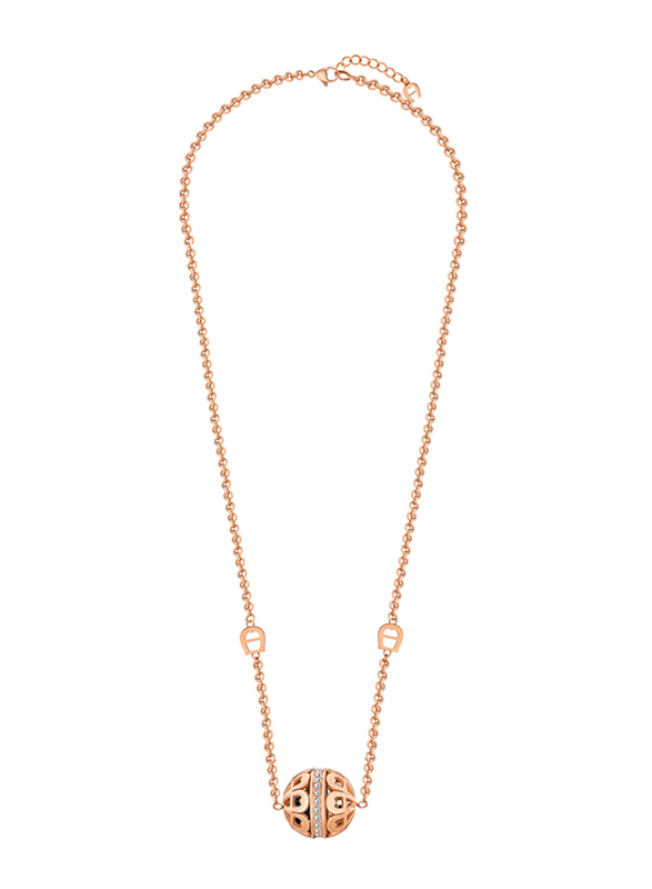 Aigner Rose Gold Plated, 500mm, Sancia Pendant Necklace for Women, ARJLN0003513