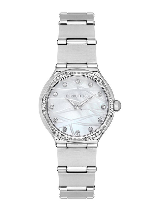 

Cerruti 1881 Analog Watch for Women with Stainless Steel Band, CRM35503, Silver