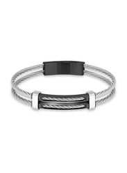 Cerruti 1881 Stainless Steel Bracelet for Men, Silver