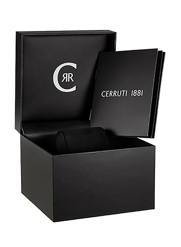 Cerruti 1881 Analog Watch for Women with Stainless Steel Band, Water Resistant, CIWLG2116904, Silver-Black