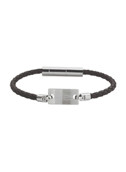 Cerruti 1881 Single Bracelet for Men, Black/Silver