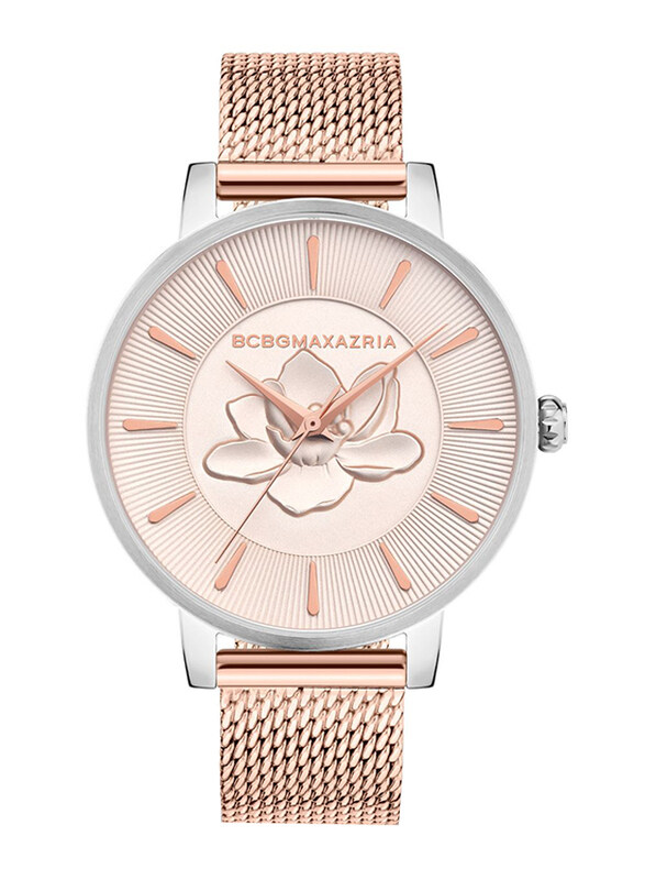 

Bcbgmaxazria BCBG Maxazria Analog Watch for Women with Stainless Steel Band, Water Resistant, BAWLG2133104, Rose Gold-Rosegold