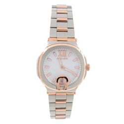 Aigner Analog Watch for Women with Stainless Steel Band, M A113213, Multicolour-White