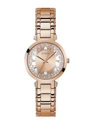 Guess Analog Watch for Women with Stainless Steel Band, Water Resistant, GW0470L3, Rose Gold