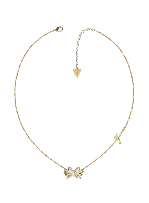 

Guess A-Bow You Pendant Necklace for Women, Gold