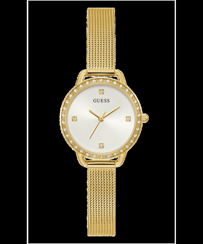

Guess Analog Watch for Women with Stainless Steel Band, GW0287L2, Gold-White