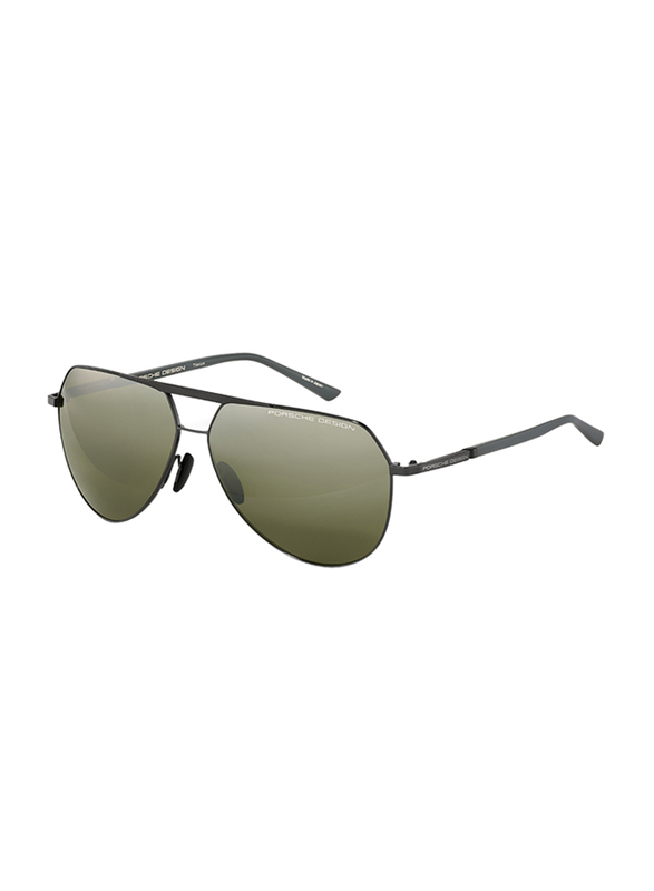 Porsche Design Full Rim Pilot Black Sunglasses for Men, Grey Lens, P8931 A, 63/12/140