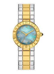 Saint Honore Analog Quartz Watch for Women with Stainless Steel Band, Water Resistant, OR715100 4VYDT, White- Silver/Gold