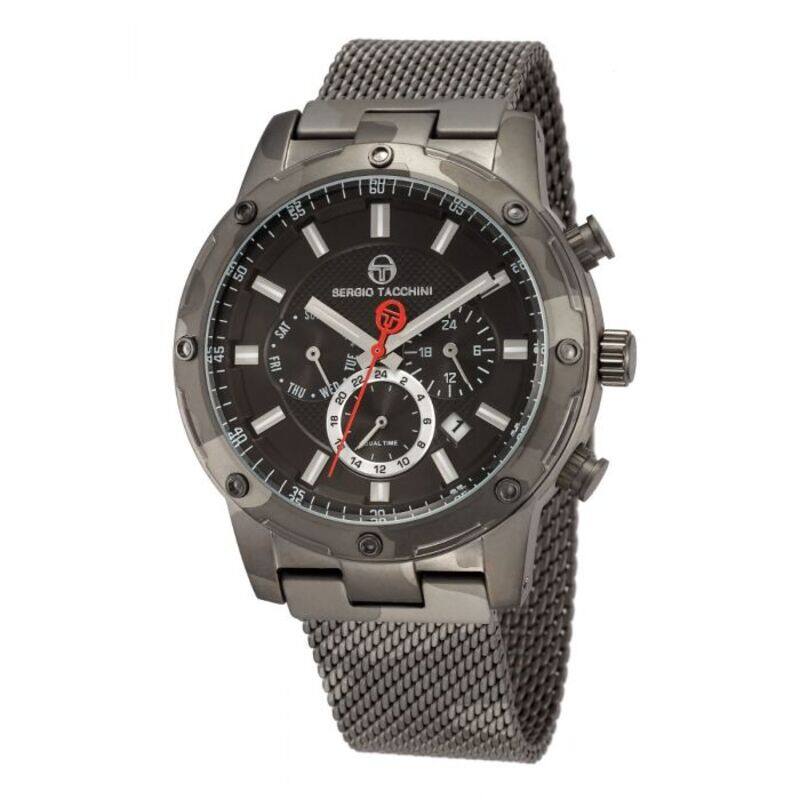 

Sergio Tacchini Analog Watch for Men with Mesh Band, ST.1.10077-1, Grey-Brown