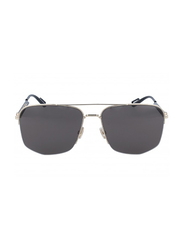 Christian Dior Geometric Full Rim Silver Sunglasses Unisex, Grey Lens, DIOR180 RHLIR 60