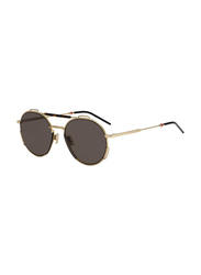 Christian Dior Round Full Rim Havana Brown/Gold Sunglasses for Men, Grey Lens, DIOR0234S 06J2K,84J2K