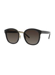 Givenchy Full Rim Butterfly Shiny Black Sunglasses for Women, Black Lens, 56/23/145