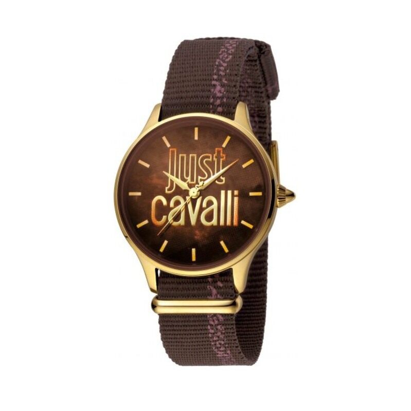 

Just Cavalli Analog Watch for Women with Nato Band, JC1L032L0025, Brown-Brown