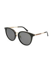 Gucci Cat Eye Full Rim Black Sunglasses for Women, Grey Lens, GG0204SK