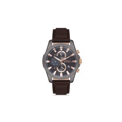 Sergio Tacchini Analog Watch for Men with Leather Genuine Band, ST.1.10120-4, Brown-Grey