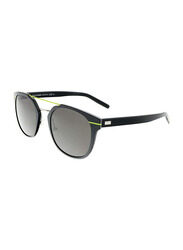 Christian Dior Square Full Rim Black Sunglasses for Men, Grey Lens, AL13.5 GR2NR 52-23 145