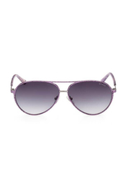 Guess Full-Rim Pilot Pink Sunglasses For Women, Fumo Gradient Lens, GU7847 83B, 60/11
