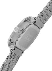 Cerruti 1881 Analog Watch for Women with Stainless Steel Band, Water Resistant, CIWLG2114701, Silver-Blue