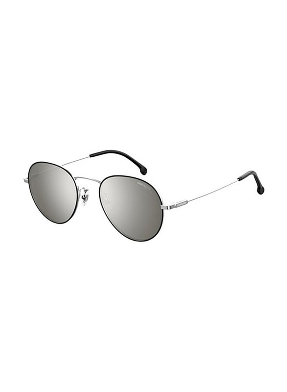 Carrera Aviator Full Rim Black Sunglasses Unisex, Silver Lens, 216/G/S 84JT4