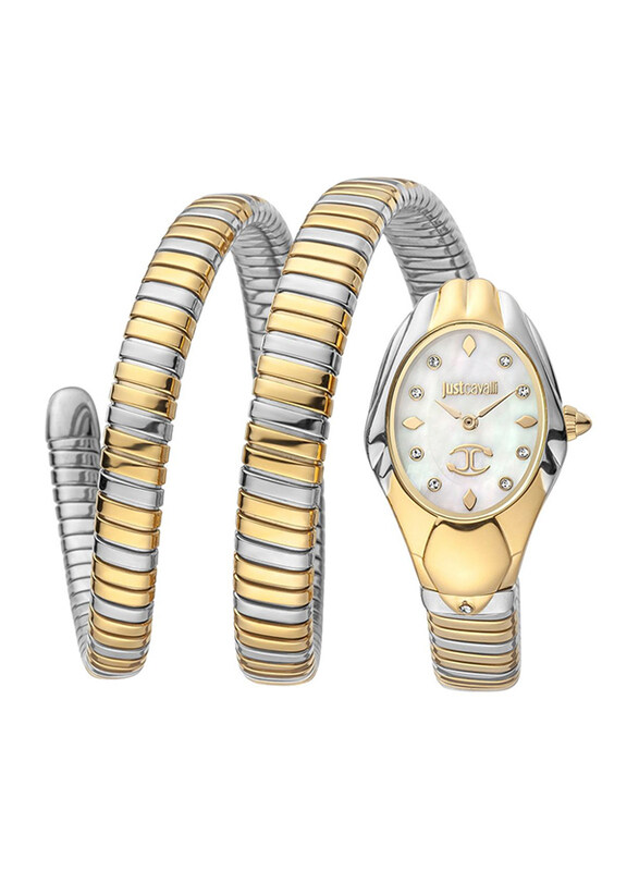

Just Cavalli Analog Watch for Women with Stainless Steel Band, JC1L184M0035, Multicolour-White