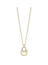 Guess Gold Plated Pendant Necklace for Women, Gold