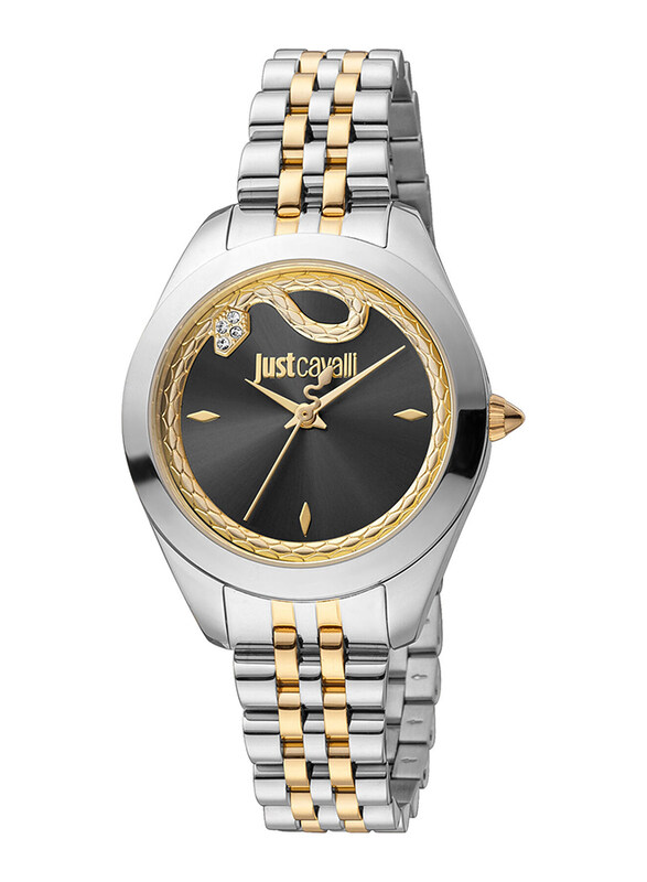 

Just Cavalli Analog Watch for Women with Stainless Steel Band, JC1L210M0305, Multicolour-Black