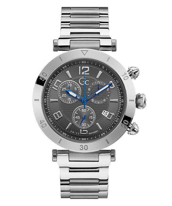 

GC Analog Watch for Men with Stainless Steel Band, Y68001G5MF, Silver-Grey