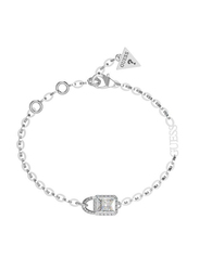 Guess Stainless Steel Chain Bracelet for Women, Jubb02195Jwrhs, Silver