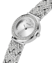 Guess Analog Watch for Women with Stainless Steel Band, Water Resistant, GW0476L1, Silver