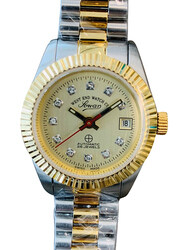 West End Analog Watch for Women with Stainless Steel Band, Water Resistant, 6838.20.2795, Multicolour-Gold
