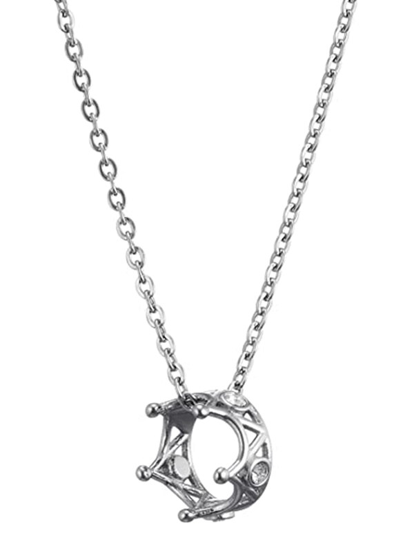 

Guess Queen of Heart Pendant Necklace for Women, Silver