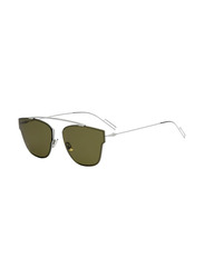 Christian Dior Aviator Full Rim Silver Sunglasses Unisex, Matte Beige Lens, TDAA6 57-18 150