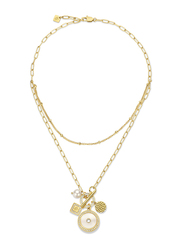 Cerruti 1881 Gold Plated Stainless Steel Necklace for Women, CIJLN0000302
