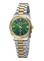 West End Analog Watch for Women with Stainless Steel Band, Water Resistant, 6858.20.3330, Multicolour-Green