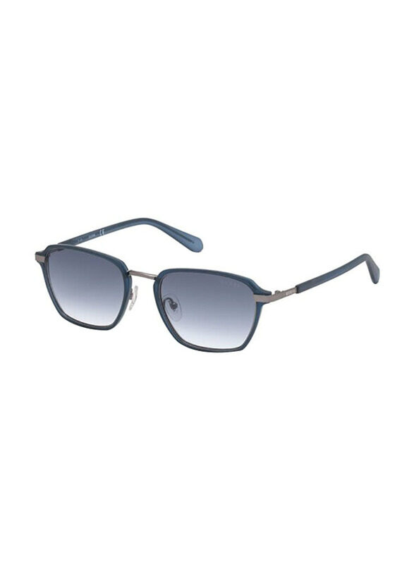 

Guess Square Full Rim Blue Sunglasses for Men, Blue Lens, GU00030 91W 53-21