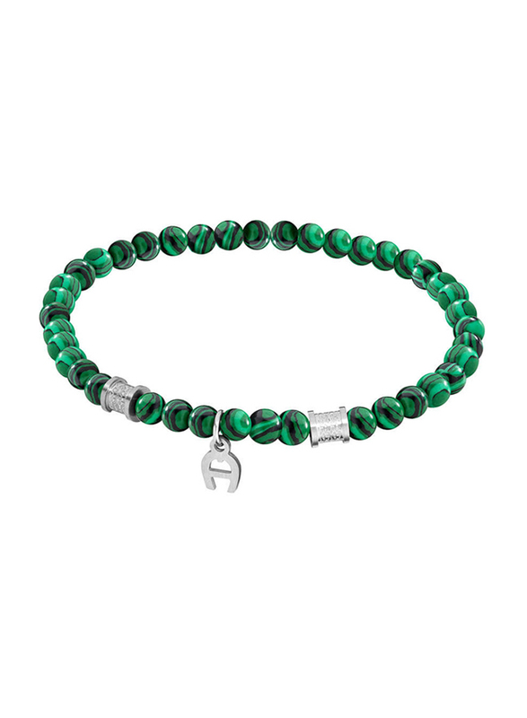 Aigner Ruggero Beaded Bracelet Unisex, ARAGB0007411, Green