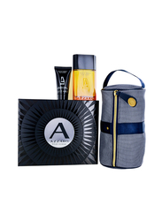Azzaro 3-Piece Pour Homme Perfume Gift Set for Men, 100ml EDT, 50ml Body & Hair Shampoo, Pouch
