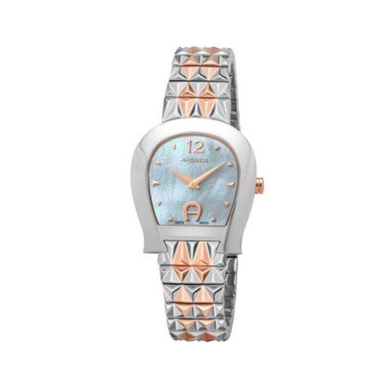 

Aigner Analog Watch for Women with Stainless Steel Band, M A154204, Multicolour-White