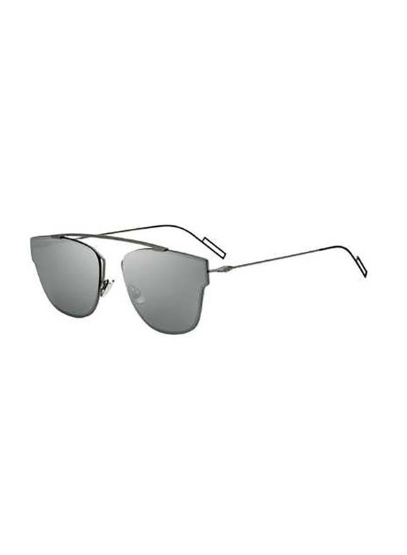 Christian Dior Aviator Full Rim Silver Sunglasses for Men, Grey Lens, 411T4 57-18 150
