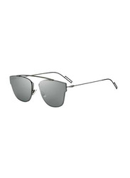 Christian Dior Aviator Full Rim Silver Sunglasses for Men, Grey Lens, 411T4 57-18 150